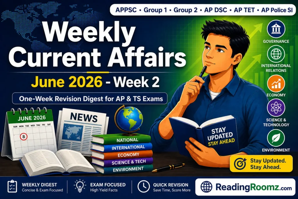 Weekly Current Affairs (June 2026 - Week 2)