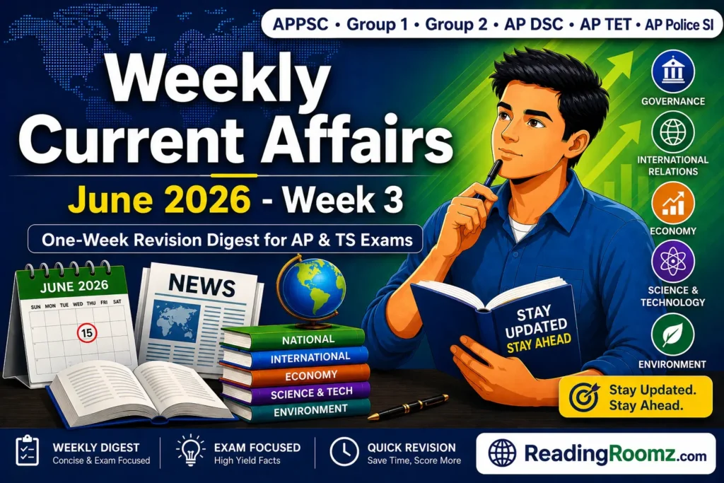 Weekly Current Affairs (June 2026 - Week 3)