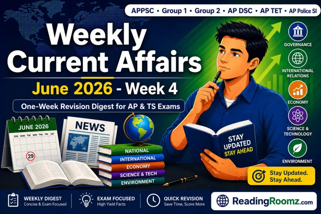 Weekly Current Affairs (June 2026 - Week 4)