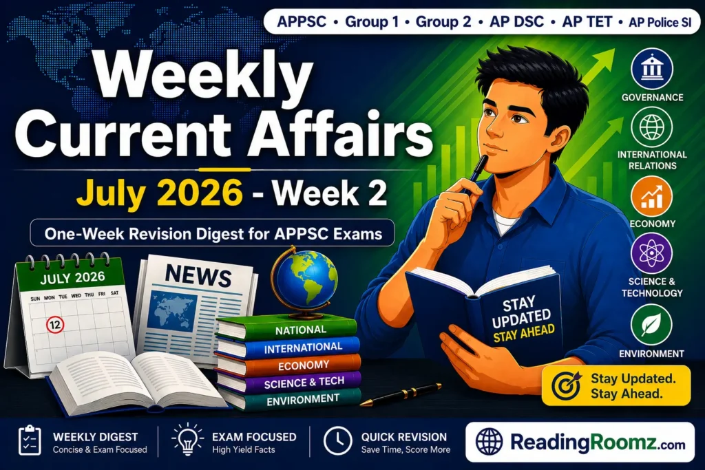 Weekly Current Affairs (July 2026 - Week 2)