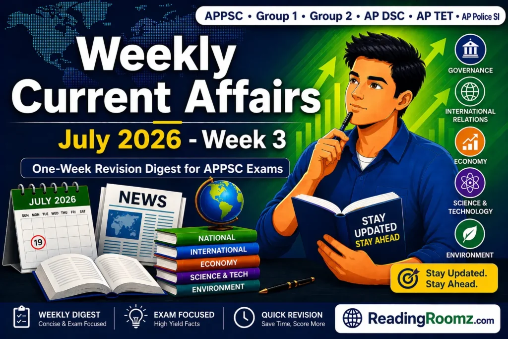 Weekly Current Affairs (July 2026 - Week 3)