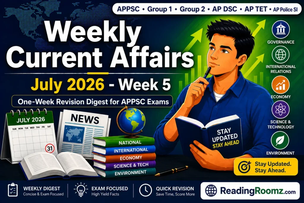 Weekly Current Affairs (July 2026 - Week 5)