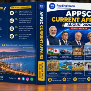August 2026 Monthly Current Affairs Magazine (Telugu)