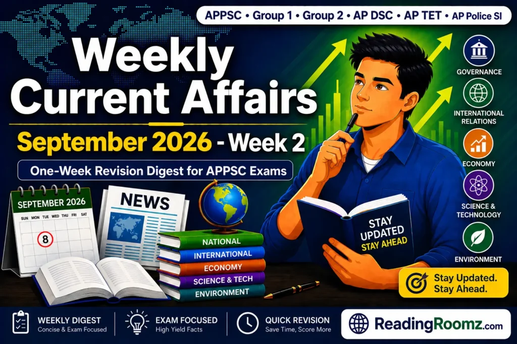 Weekly Current Affairs (September 2026 - Week 2)