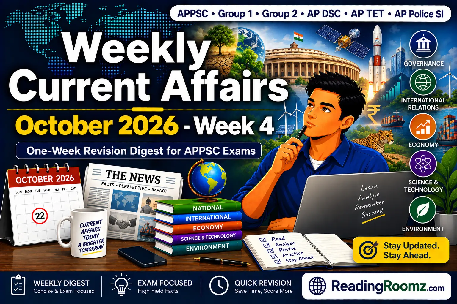 Revision Week Image Weekly Current Affairs (October 2026 - Week 4): APPSC